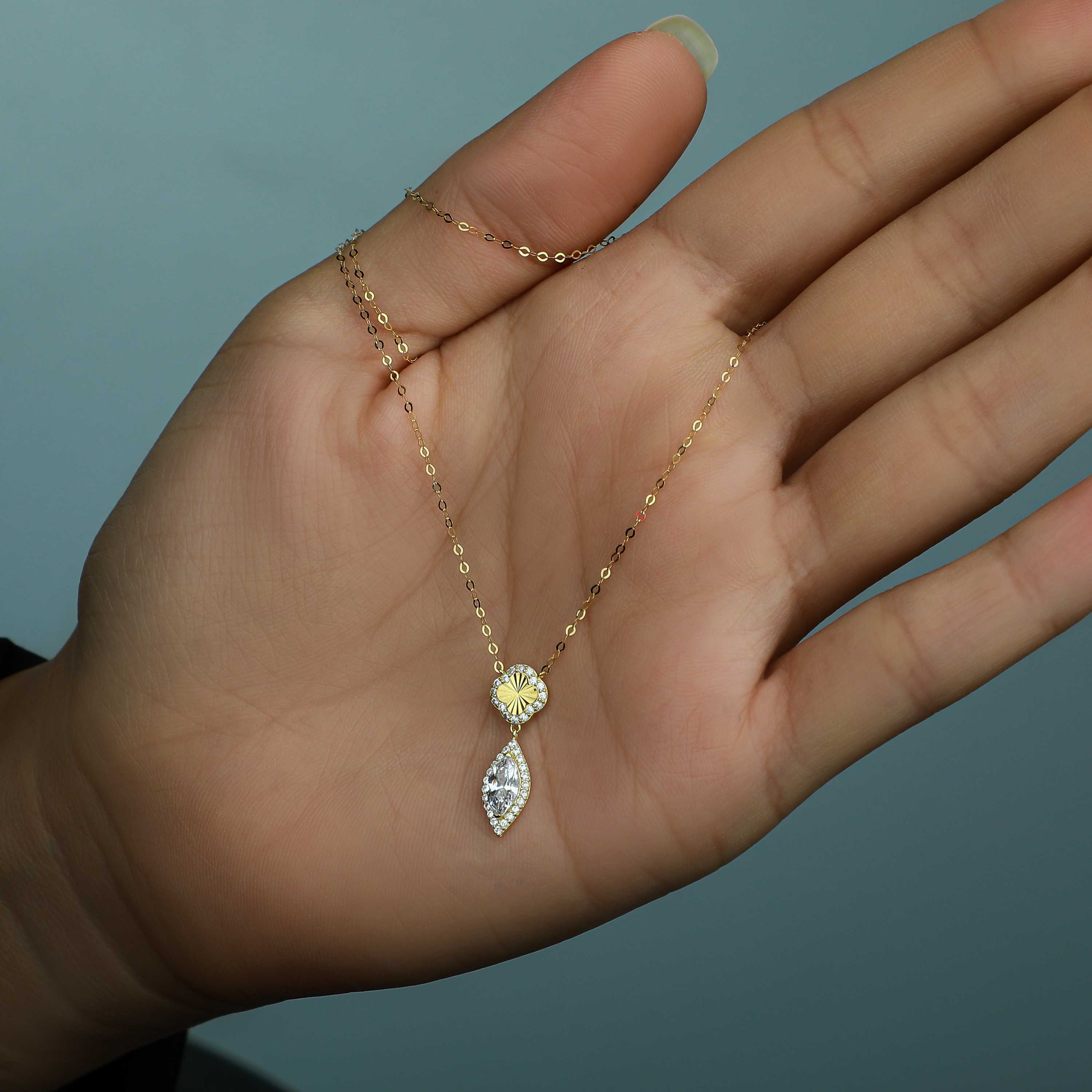 18 karat gold choker, made in Turkey - (H-0914)